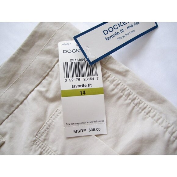 New Women Dockers Cotton Favorite Fit Mid Rise Capri Pants Sz 14 (WP112) - Picture 8 of 11